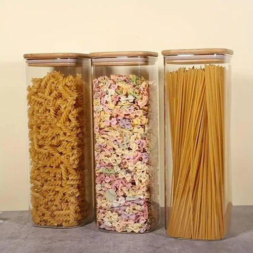 Glass Storage Jar with Bamboo Lid
